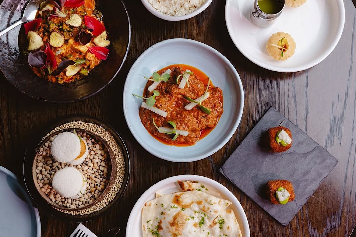 Plates of delicious food from Cassia.